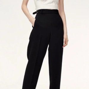 Aritzia / Wilfred Belted Black Trousers